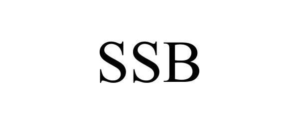 Trademark Logo SSB