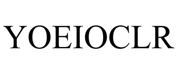 Trademark Logo YOEIOCLR