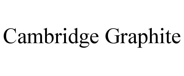  CAMBRIDGE GRAPHITE