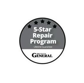  5-STAR REPAIR PROGRAM LIFETIME GUARANTEETHE GENERAL