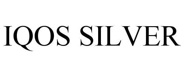 Trademark Logo IQOS SILVER