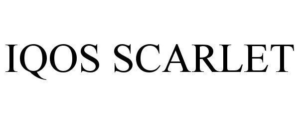 Trademark Logo IQOS SCARLET