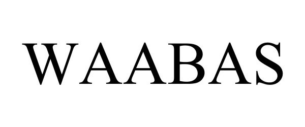 Trademark Logo WAABAS