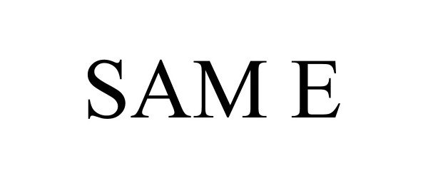 Trademark Logo SAM E