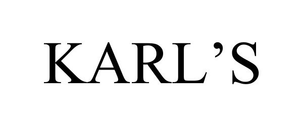 Trademark Logo KARL'S