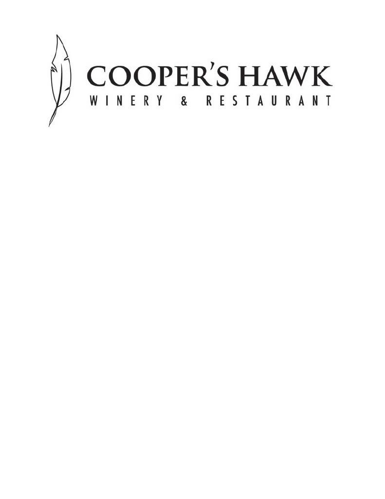 COOPER'S HAWK WINERY &amp; RESTAURANT