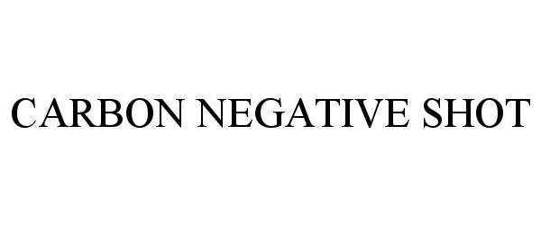 Trademark Logo CARBON NEGATIVE SHOT