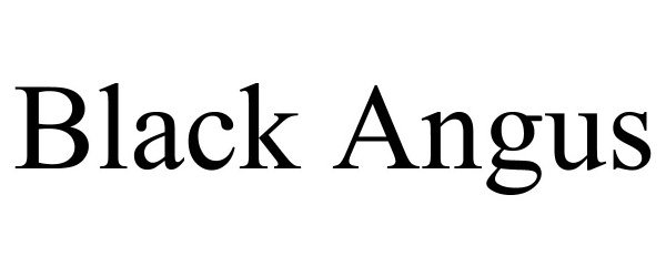 Trademark Logo BLACK ANGUS