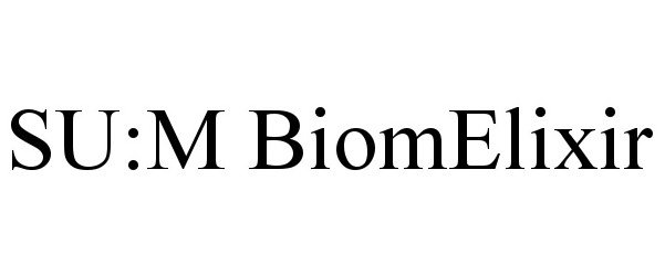 Trademark Logo SU:M BIOMELIXIR