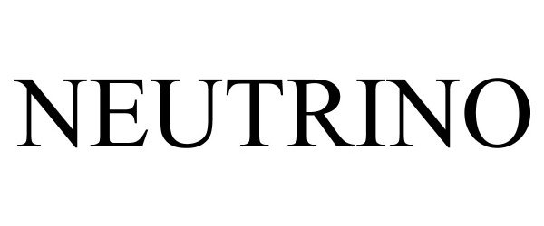 Trademark Logo NEUTRINO