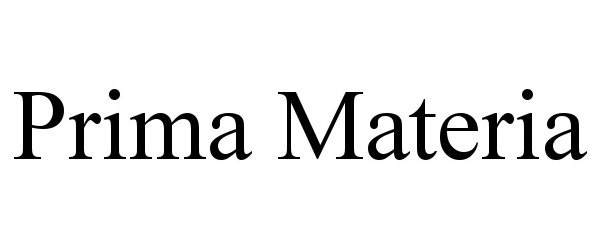 Trademark Logo PRIMA MATERIA