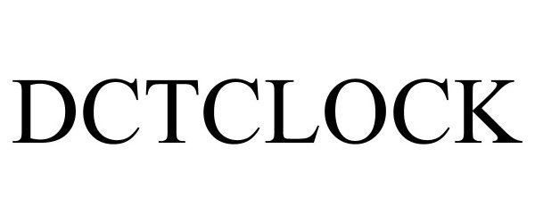 Trademark Logo DCTCLOCK