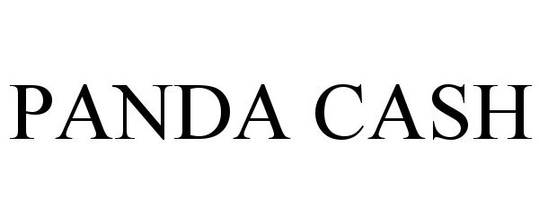 Trademark Logo PANDA CASH