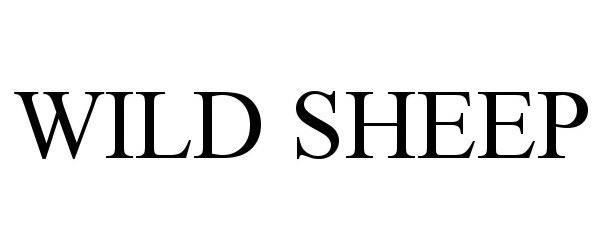 Trademark Logo WILD SHEEP