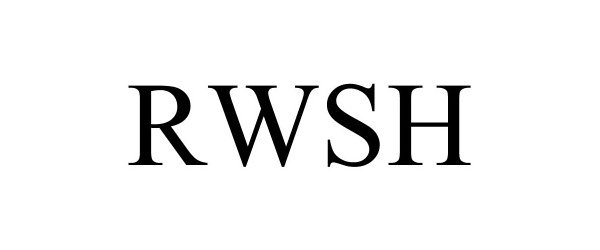 Trademark Logo RWSH