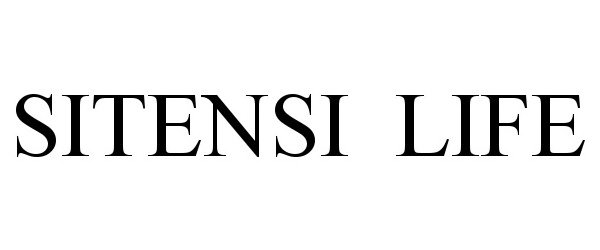 Trademark Logo SITENSI LIFE