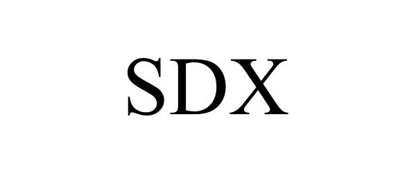 Trademark Logo SDX