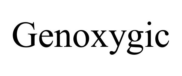 Trademark Logo GENOXYGIC