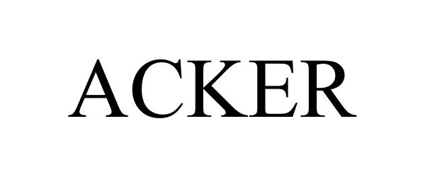 Trademark Logo ACKER