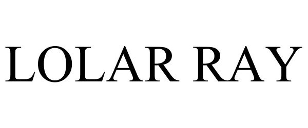 Trademark Logo LOLAR RAY