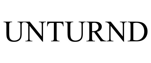 Trademark Logo UNTURND