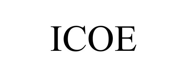 Trademark Logo ICOE