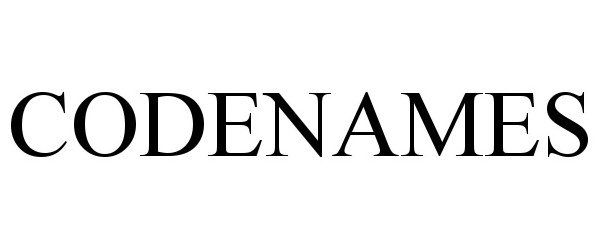 Trademark Logo CODENAMES