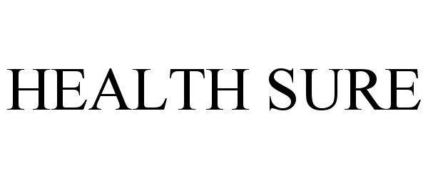 Trademark Logo HEALTH SURE