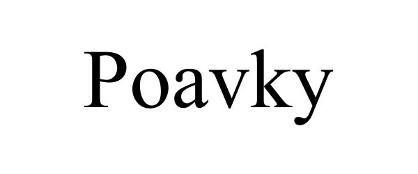 Trademark Logo POAVKY