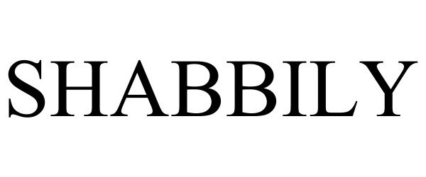 Trademark Logo SHABBILY