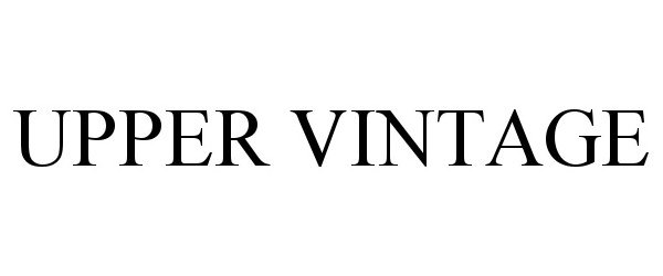 Trademark Logo UPPER VINTAGE