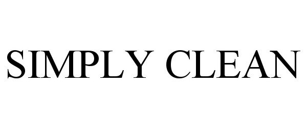 Trademark Logo SIMPLY CLEAN