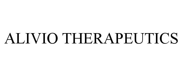 Trademark Logo ALIVIO THERAPEUTICS