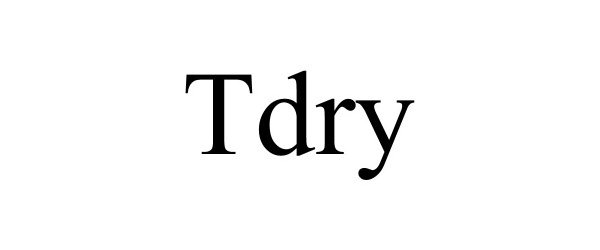 Trademark Logo TDRY