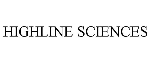 Trademark Logo HIGHLINE SCIENCES