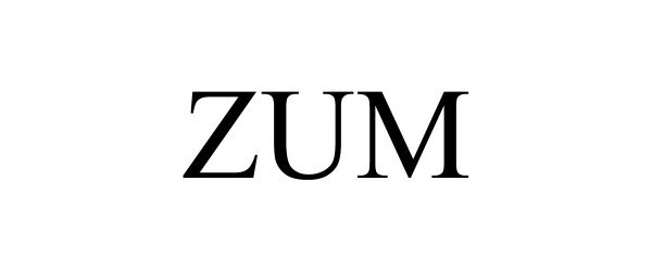 Trademark Logo ZUM
