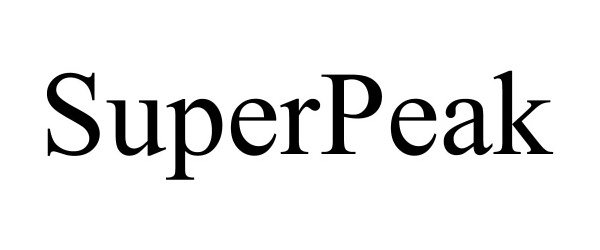Trademark Logo SUPERPEAK
