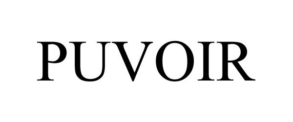 Trademark Logo PUVOIR