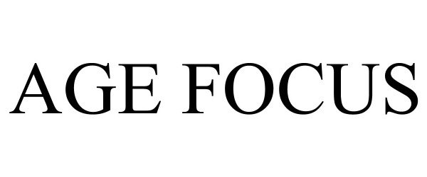 Trademark Logo AGE FOCUS