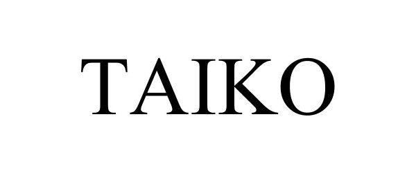 Trademark Logo TAIKO