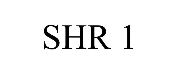 Trademark Logo SHR 1
