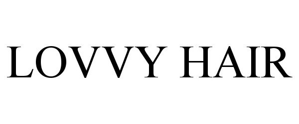 Trademark Logo LOVVY HAIR