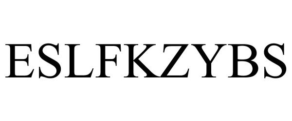 Trademark Logo ESLFKZYBS