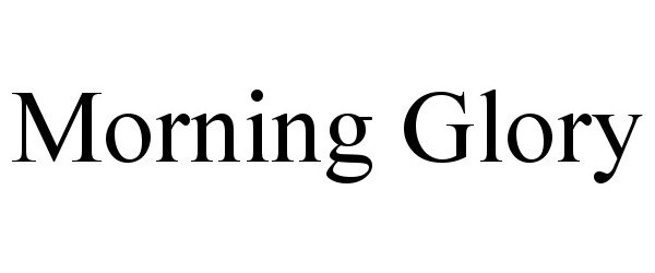 Trademark Logo MORNING GLORY