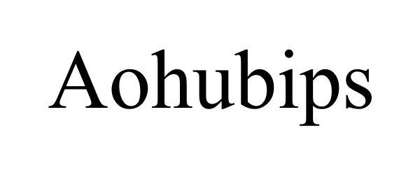 Trademark Logo AOHUBIPS