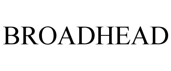 Trademark Logo BROADHEAD