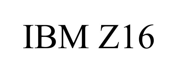 Trademark Logo IBM Z16