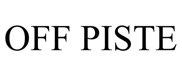 Trademark Logo OFF PISTE