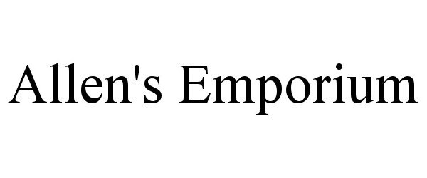 Trademark Logo ALLEN'S EMPORIUM