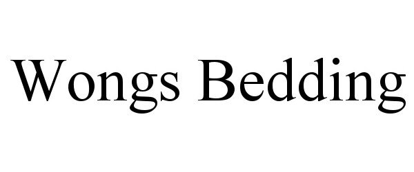  WONGS BEDDING